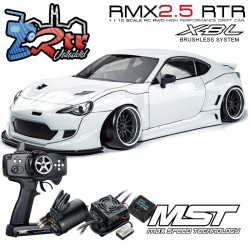 MST RMX 2.5 2WD 1/10 Drift Car RTR - Brushless 2.4G / 86RB  Toyota - Blanco