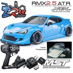 MST RMX 2.5 2WD 1/10 Drift Car RTR - Brushless 2.4G / 86RB  Toyota - Cuerpo Transparente