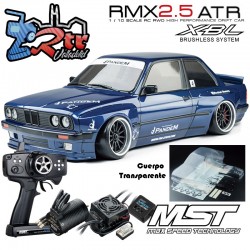 MST RMX 2.5 2WD 1/10 Drift Car ATR - Brushless 2.4G / Body E30RB (BMW M3) - Carrocería transparente