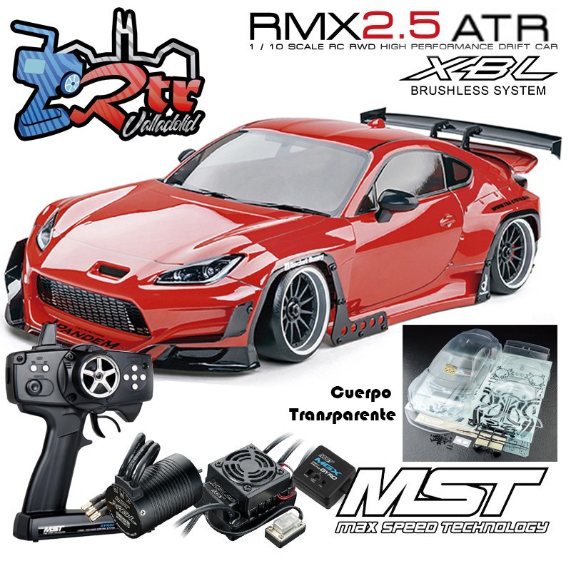 MST RMX 2.5 2WD 1/10 Drift Car ATR - Brushless 2.4G / Toyota GR86 Cuerpo transparente