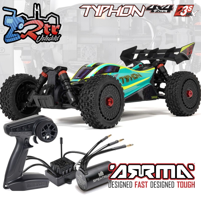 Arrma Typhon 223S BLX Buggy DSC 4x4 3S 1/8 Brushless RTR Verde