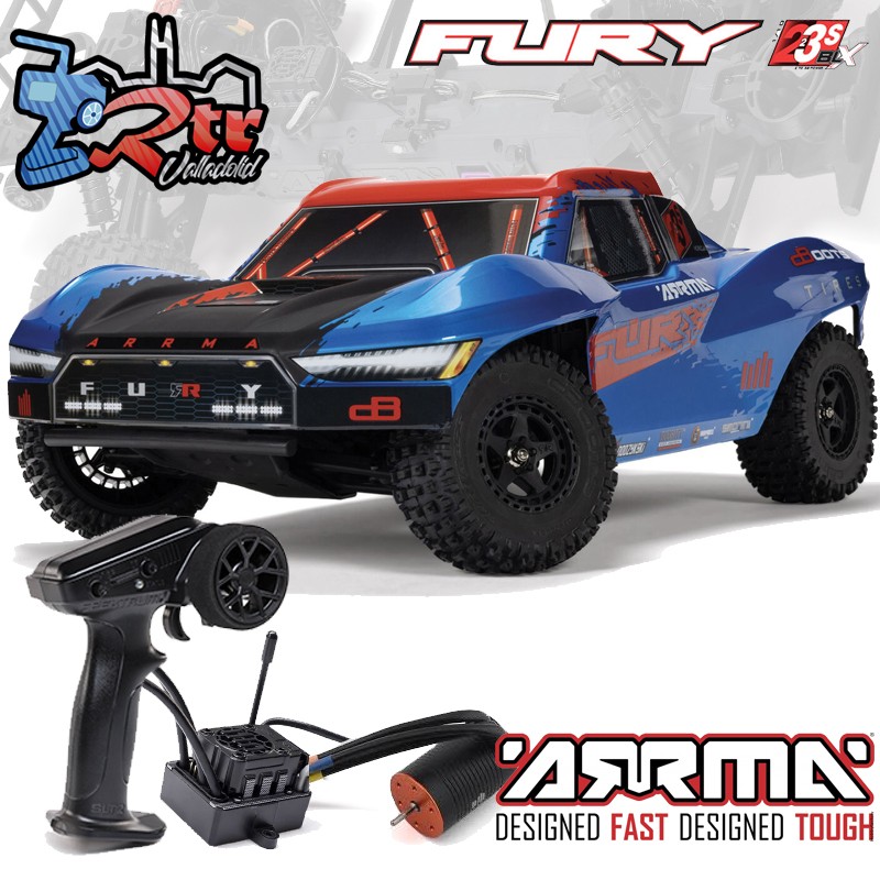 ARRMA Fury 1/10 223S BLX 2Wd RTR Short Course Azul