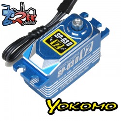 Servo Yokomo SP-03D V2 Brushless Azul programable (RWD Drift Spec/16.0kg/6.0V)