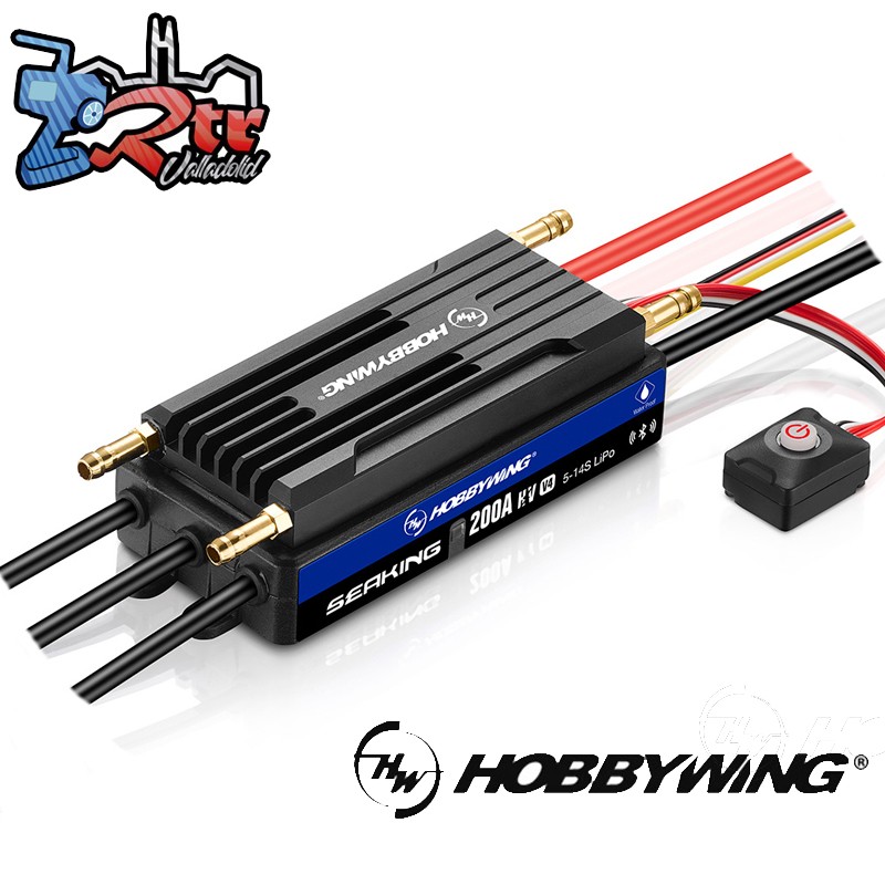 ESC para barco Hobbywing Seaking 200A HV V4 5-14s LiPo