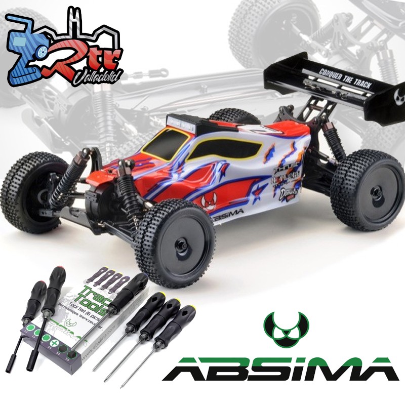 EP Buggy 1:10 "AB3.4-V2 KIT" 4WD Kit con juego de herramientas