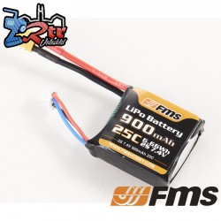 FMS LiPo 900mAh 25C 7.4V 2s conector XT30