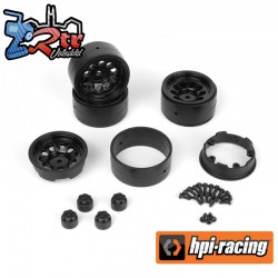 CS10 Beadlock Wheel 1.2in (Black-4pcs)