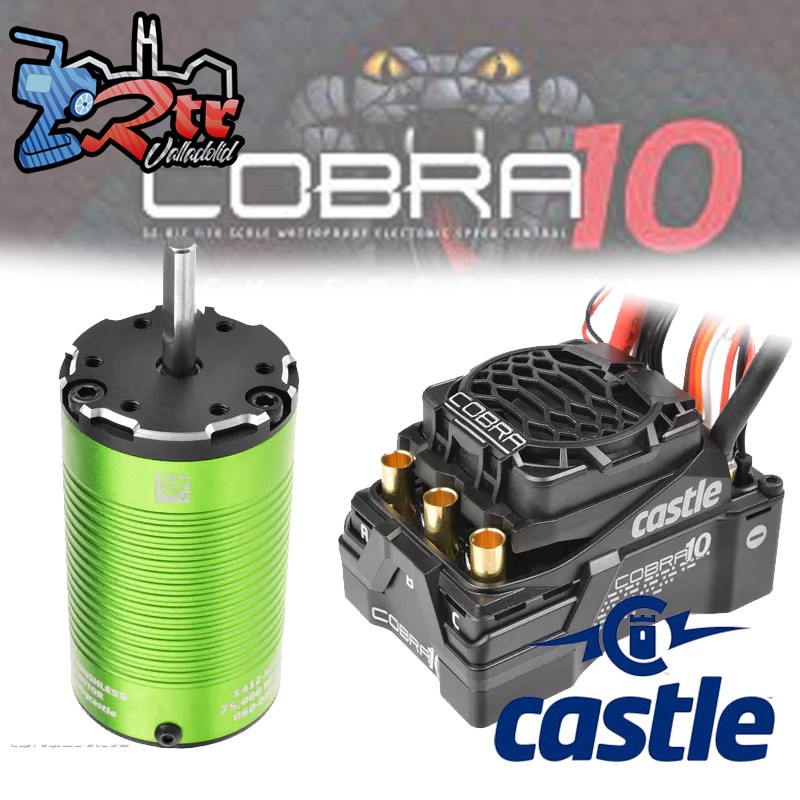 Combo Castle Cobra Max. 25.2V 8A / Motor 1415-2400Kv 5mm Eje con Sensores