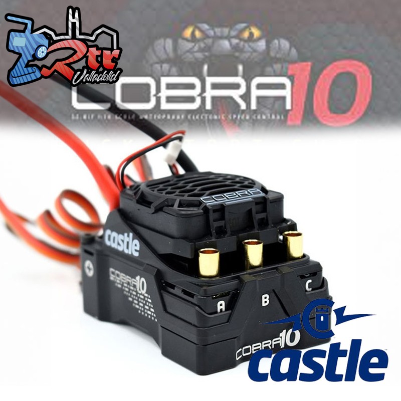 Castle Cobra 10 con o sin sensores 2-6S 25.2V Bec 8A Waterproft ESC