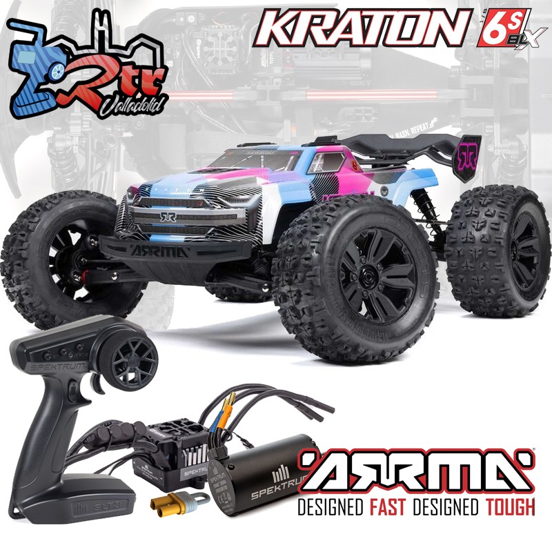 Arrma Kraton 6S Truggy Truck Brushless Azul/Rosa 1/8