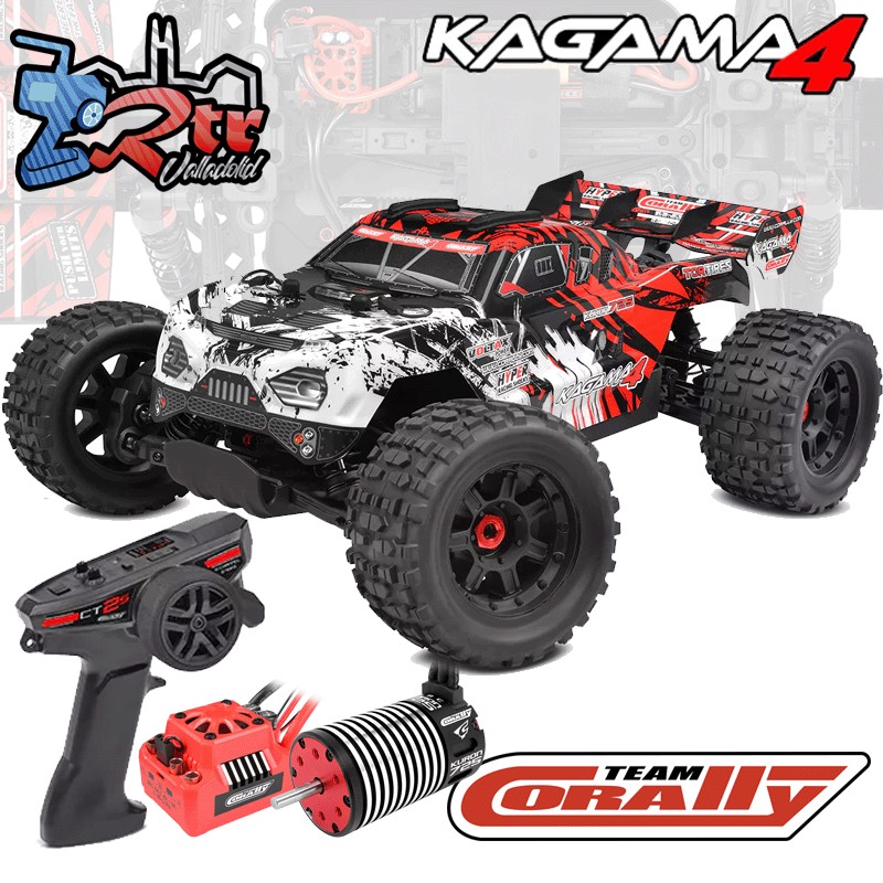 Team Corally truggy Kagama 4 Eléctrico 3-4S RTR Rojo