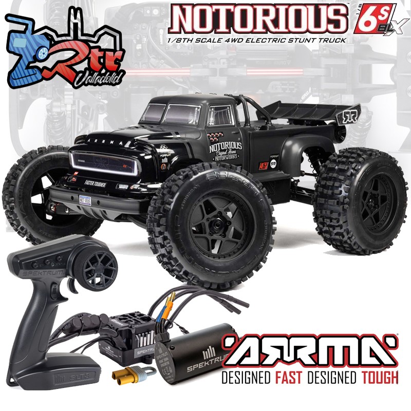 Arrma Notorious 6S V6 ST Truck Brushless Negro 1/8 4WD