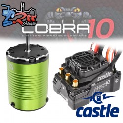 Combo Castle Cobra 10 Max. 25.2V 8A / Motor 1406-4600Kv 3mm Eje con Sensores