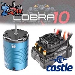 Combo Castle Cobra 10 Max. 25.2V 8A / Motor 1416-7700Kv 3mm Eje con Sensores