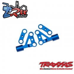 Brazos de suspensión superior delanteros de aluminio Traxxas TRA10533-BLUE