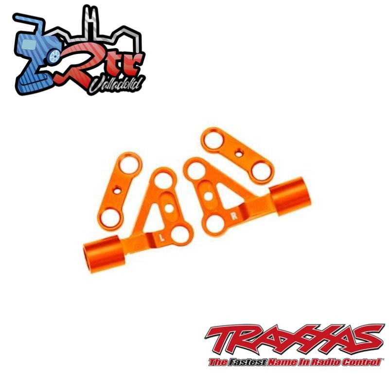 Brazos de suspensión superior delanteros de aluminio Traxxas TRA10533-ORNG