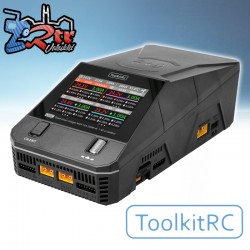 Cargador ToolkitRC AC/DC Q6AC LiPo 1-6S 15A 4 Salidas