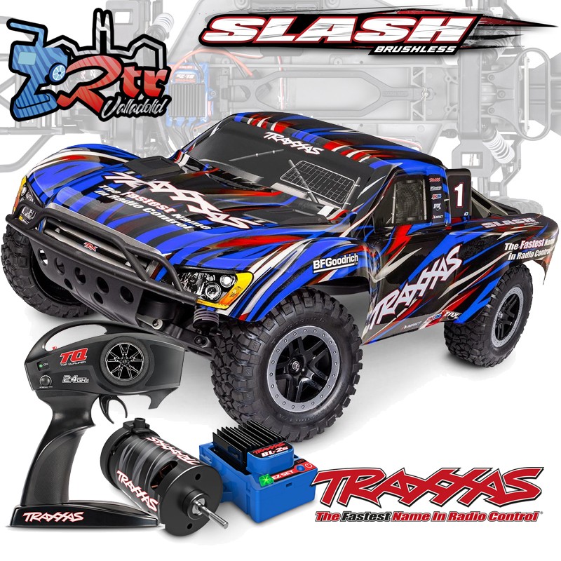 Traxxas Slash Short Course Truck 2WD Brushless BL-2S RTR Azul Sin clip