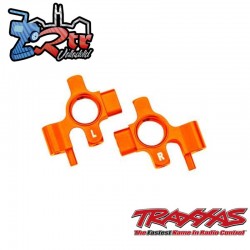 Bloques de dirección izquierdo y derecho aluminio Naranja Traxxas TRA10537-ORNG