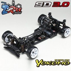 Yokomo Super Drift SD 3.0 negro kit de ensamblaje