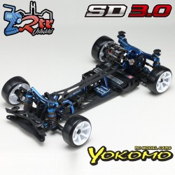 Yokomo Super Drift SD 3.0 Azul kit de ensamblaje