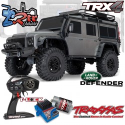 Traxxas TRX-4 4wd 1/10 Scale & Trail Crawler Land Rover Defender Gris Sin Clip