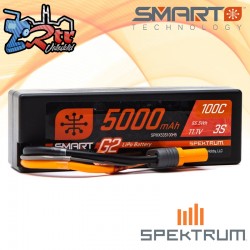 Spektrum SMART LiPo 5000mAh 11.1V 3S 100C Caja Dura IC5