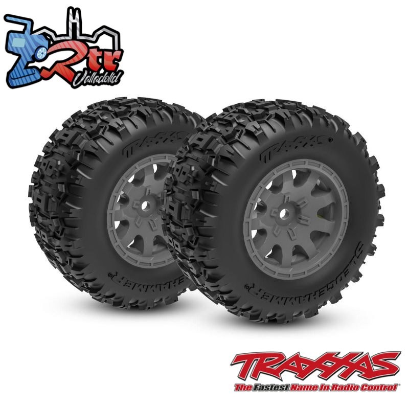 Neumáticos y ruedas, ensamblados Sledgehammer traseras Mini Maxx Traxxas TRA10770-GRAY