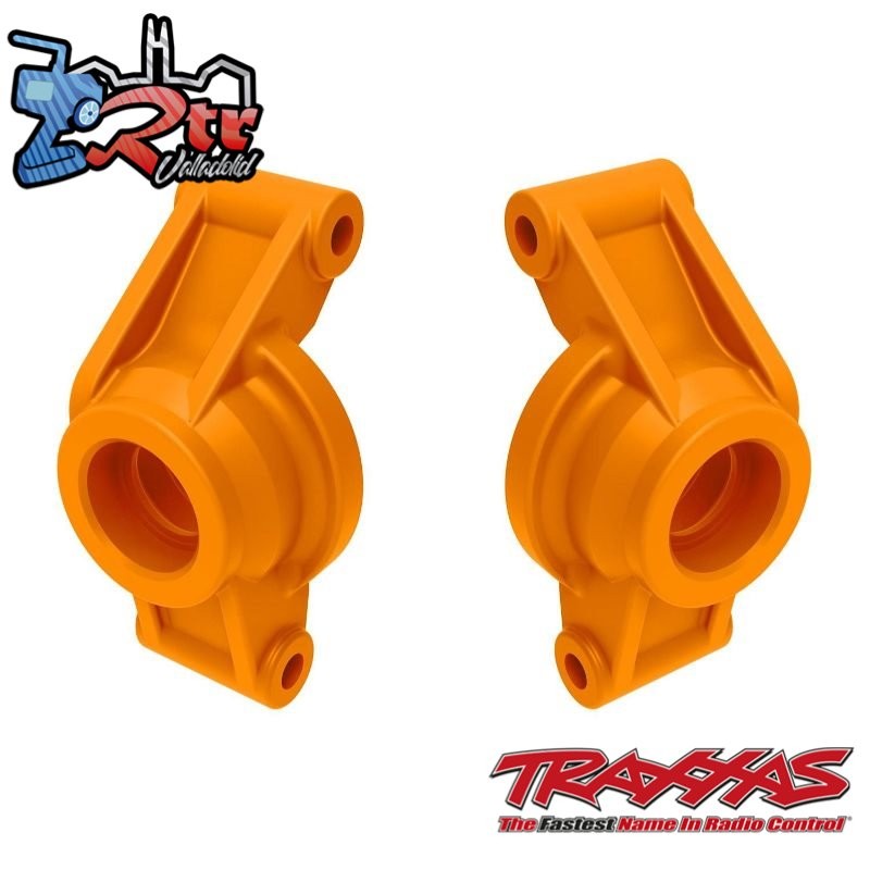 Portaejes, eje corto (naranja) (trasero) Traxxas TRA10752-ORNG