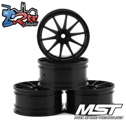 Llantas MST 5H Negro outset +1 Drift (4 Unidades) MST832058BK