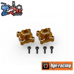 Aluminum Rear Hub Set (Orange-2pcs)