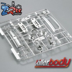 Juego de piezas cromadas Killerbody para Toyota Land Cruiser LC70 a escala 1/10 KB48604