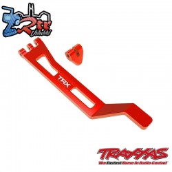 Sujeción de batería de aluminio Rojo Mini Maxx® Traxxas TRA10726-RED