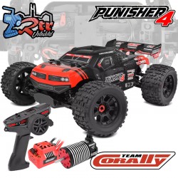 Team Corally Buggy PUNISHER 4 1/10 Eléctrico 3-4S RTR Rojo