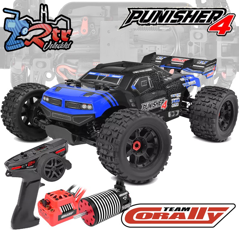 Team Corally Buggy PUNISHER 4 1/10 Eléctrico 3-4S RTR Azul