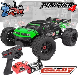 Team Corally Buggy PUNISHER 4 1/10 Eléctrico 3-4S RTR Verde