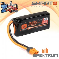 Spektrum SMART LiPo 3400mAh 11.1V 3S 50C Smart G2 Trail Pro IC3