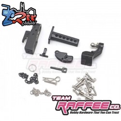 Enganche de remolque 1/10 hembra y macho para BRX02/TRX4/SCX10 II Team Raffee