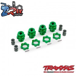 Cubos de rueda de aluminio de 17 mm Verde Traxxas TRA9086-GRN