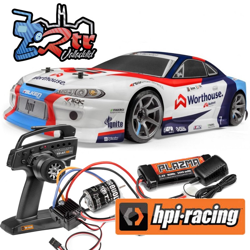 HPI Voiture RC Drift 1/10 RS4 Sport 3 Worthouse James Deane Nissan S15 -  120097