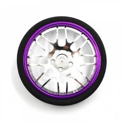 Rueda de volante transmisor Aluminio Yeah Racing (Futaba, Sanwa, Traxxas, Flysky, KO) Purpura