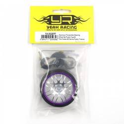 Rueda de volante transmisor Aluminio Yeah Racing (Futaba, Sanwa, Traxxas, Flysky, KO) Purpura