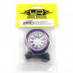 Rueda de volante transmisor Aluminio Yeah Racing (Futaba, Sanwa, Traxxas, Flysky, KO) Purpura