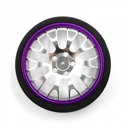 Rueda de volante transmisor Aluminio Yeah Racing (Futaba, Sanwa, Traxxas, Flysky, KO) Purpura