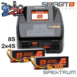 Combo Spektrum SMART LiPo 8S 5000mAh G2 100C 14.8V 4S x 2...