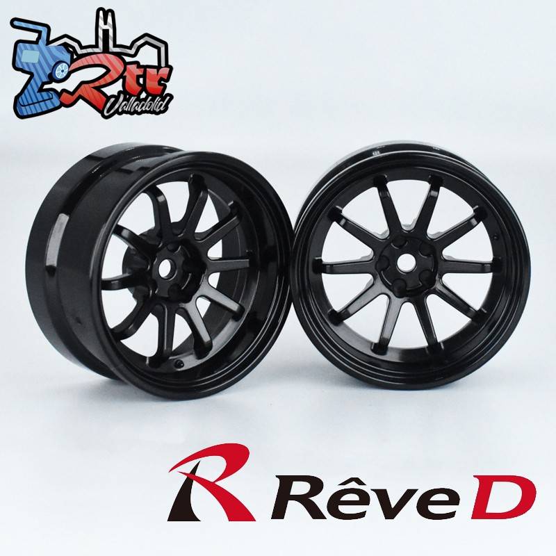 Llantas de competición Reve D VR10 Negro Offset 10 mm 2 unidades