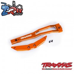 Soporte de chasis, delantero, aluminio 6061-T6 anodizado en Naranja TRA10221-ORNG