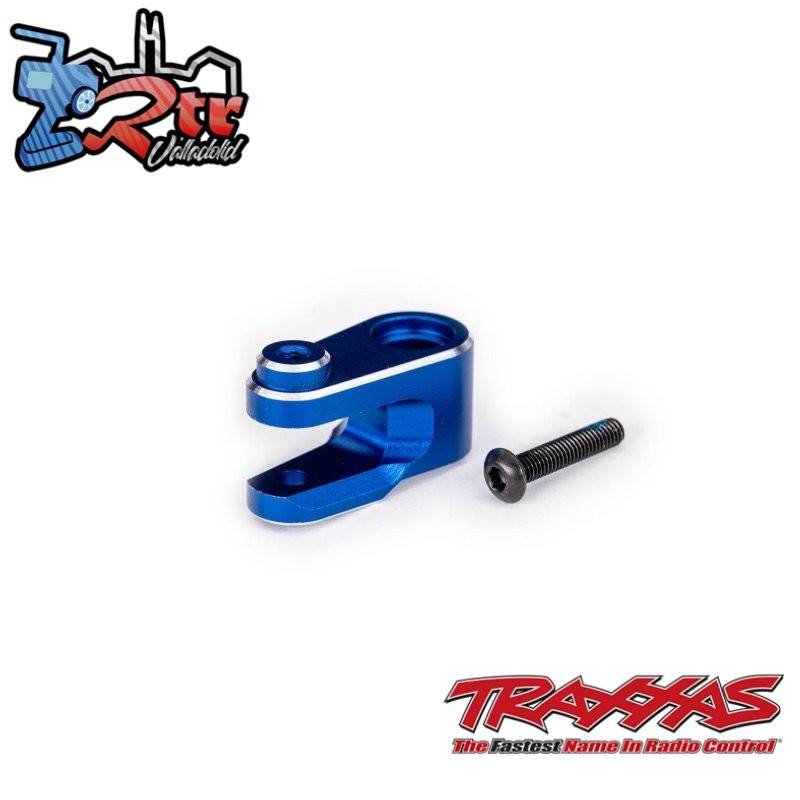 Servobocina, dirección, aluminio 6061-T6 anodizado en azul Traxxas TRA10247-BLUE