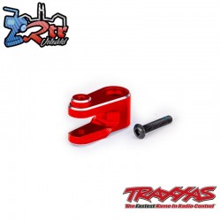 Servobocina, dirección, aluminio 6061-T6 anodizado en Rojo Traxxas TRA10247-RED