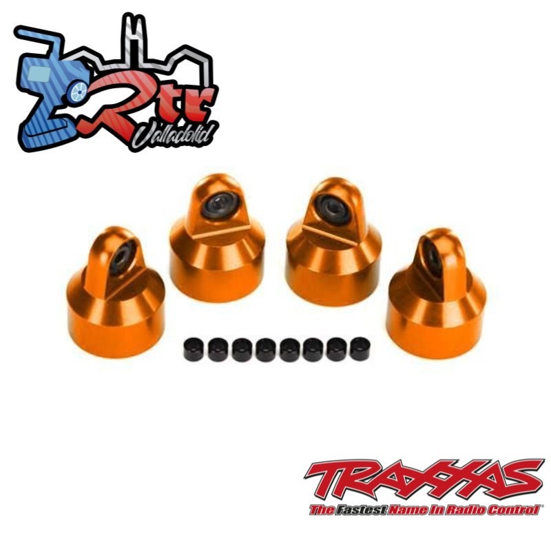 Cascos de aluminio amortiguadores GTX Traxxas X-maxx TRA7764-ORNG